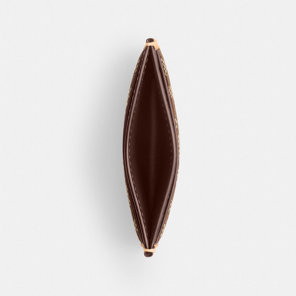 ESSENTIAL CARD CASE IN SIGNATURE JACQUARD