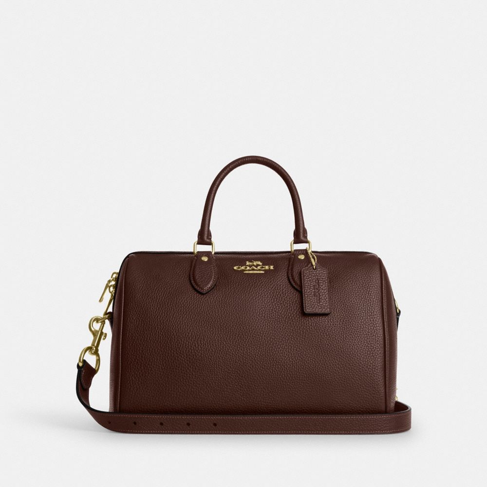 Rowan Large Satchel Bag - CES11 - Gold/Maple