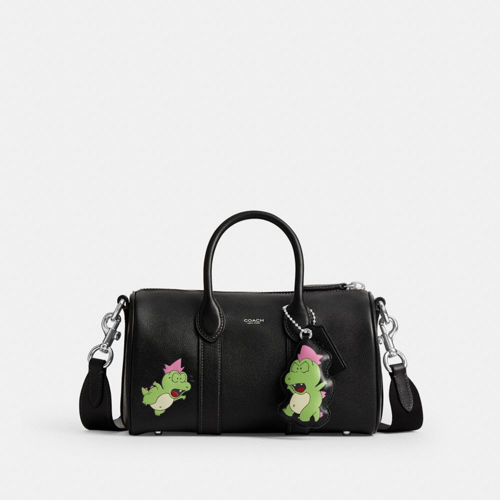 COACH&reg;,Coach | Brain Dead Compass Bag 25 With Darby Dino And Charm,Black