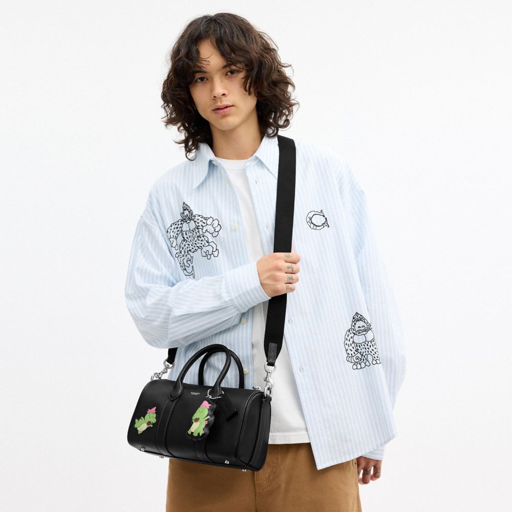 COACH | BRAIN DEAD COMPASS BAG 25 WITH DARBY DINO AND CHARM