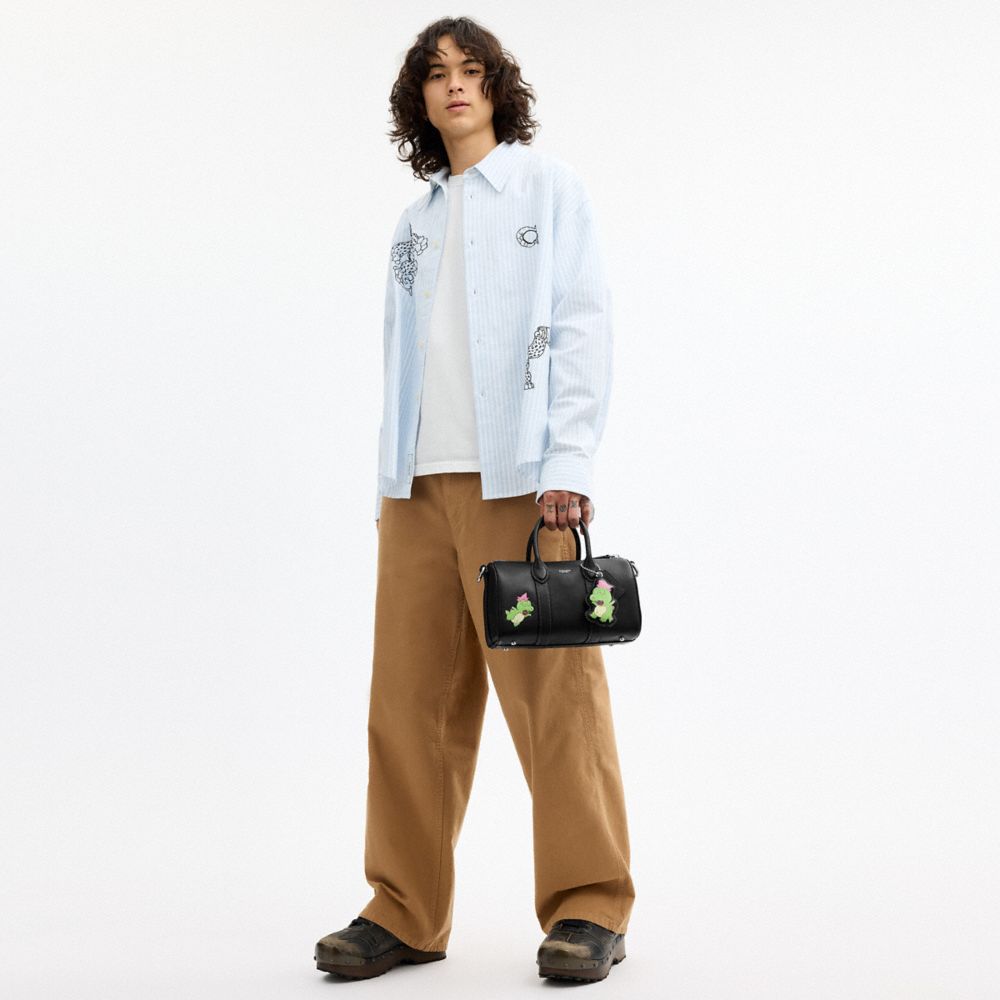 COACH | BRAIN DEAD COMPASS BAG 25 WITH DARBY DINO AND CHARM