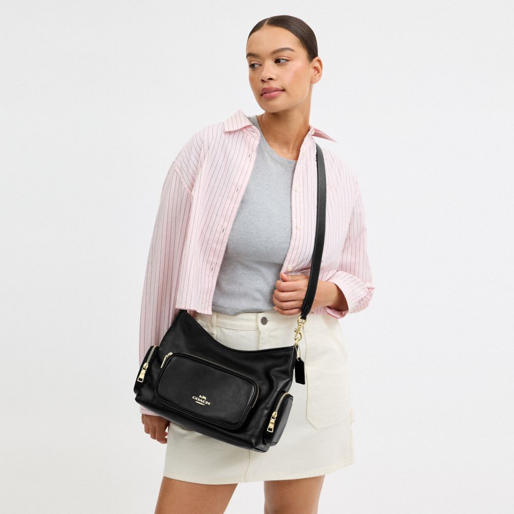 LAUREL SHOULDER BAG WITH POCKETS
