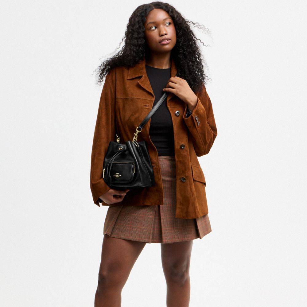 ROWAN BUCKET BAG WITH POCKET
