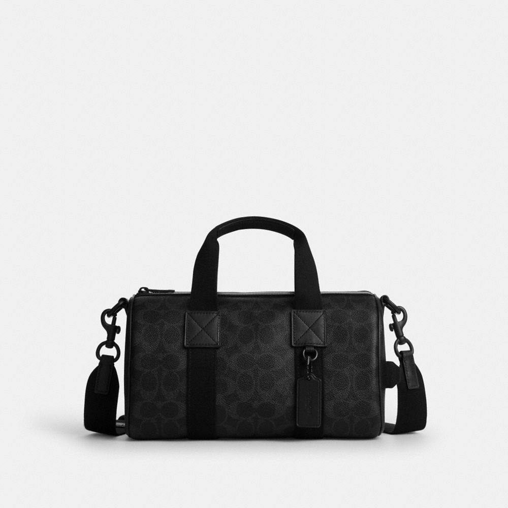 Explorer Duffle Bag 28 In Signature Canvas - CET22 - Matte Black/Black Signature