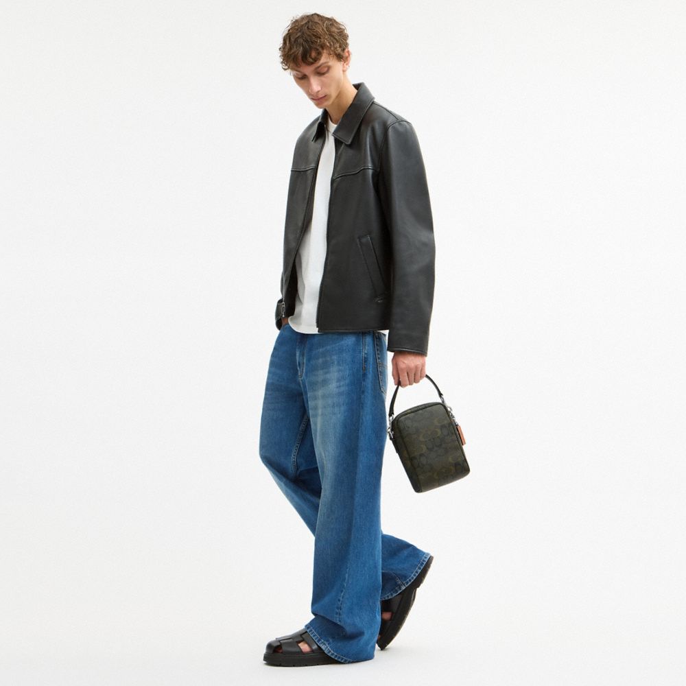 TRISTAN CROSSBODY BAG 14 IN SIGNATURE CAMO PRINT