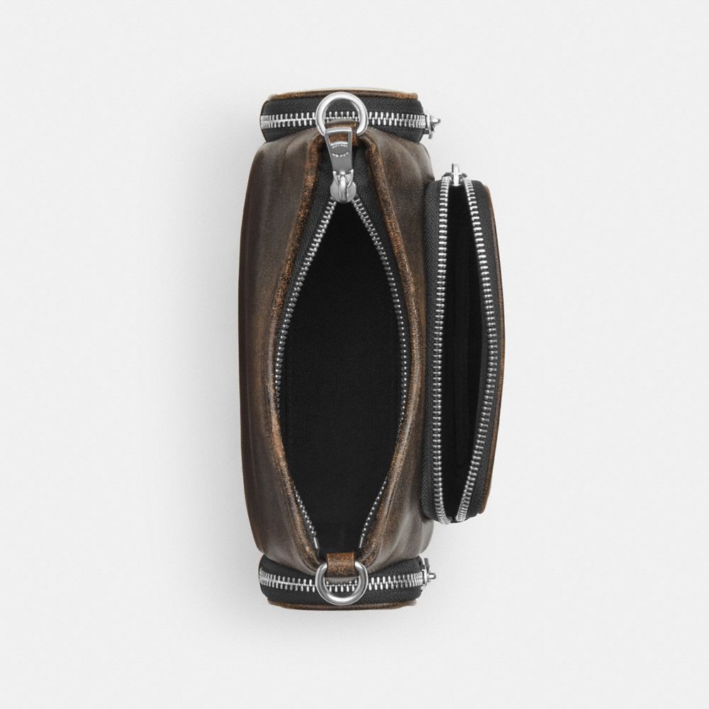 LAUREL SHOULDER BAG 22 WITH POCKETS IN LOVED LEATHER