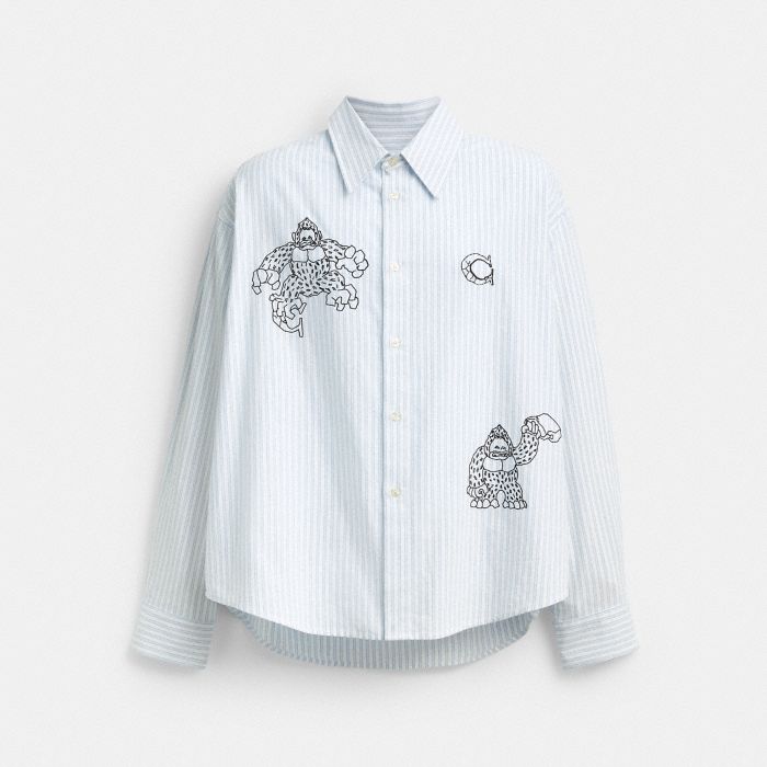 COACH | BRAIN DEAD 經典 SIGNATURE 長袖紐釦襯衫