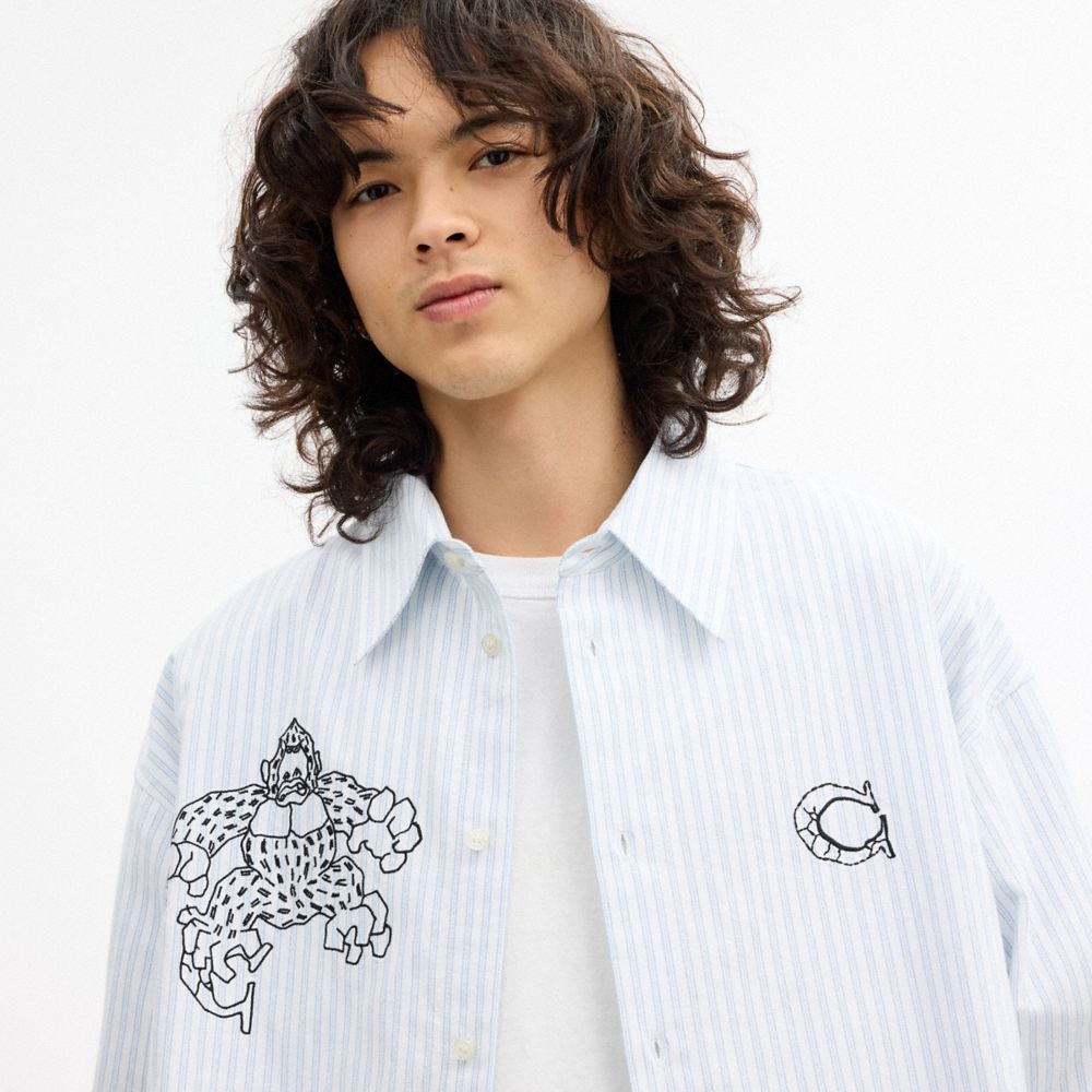 COACH | BRAIN DEAD 經典 SIGNATURE 長袖紐釦襯衫