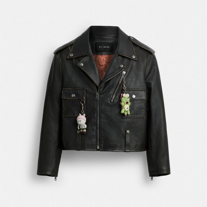 COACH | BRAIN DEAD 皮革 BIKER 外套