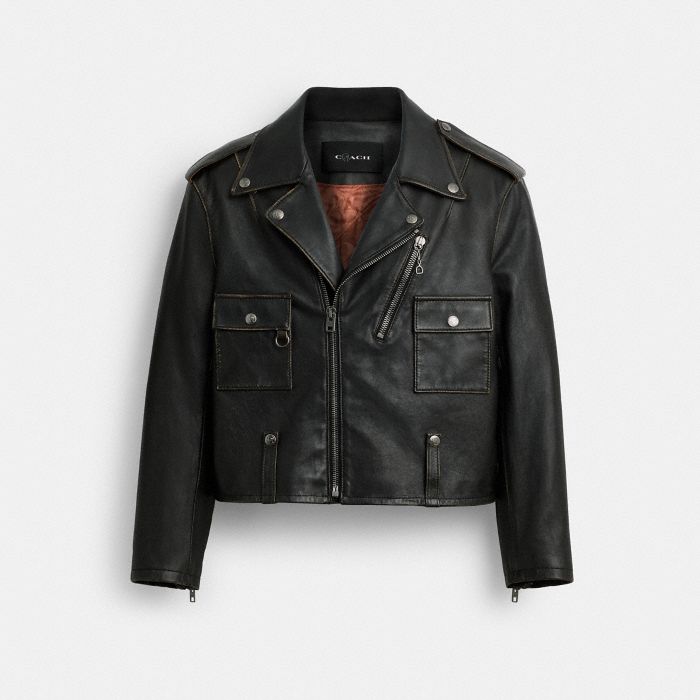 COACH | BRAIN DEAD 皮革 BIKER 外套
