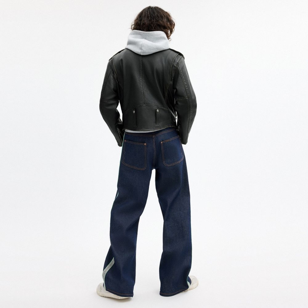 COACH | BRAIN DEAD 皮革 BIKER 外套