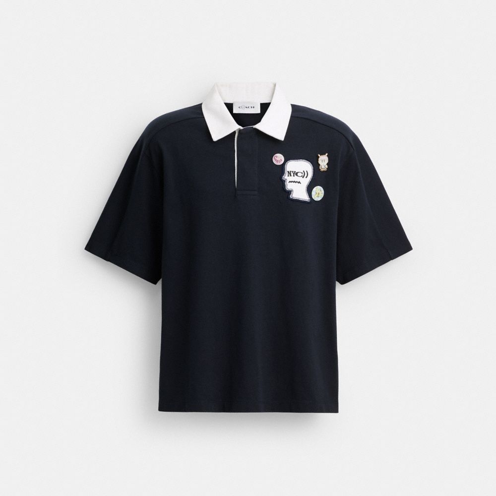 COACH&reg;,Coach | Brain Dead Rugby Polo,Navy Blue