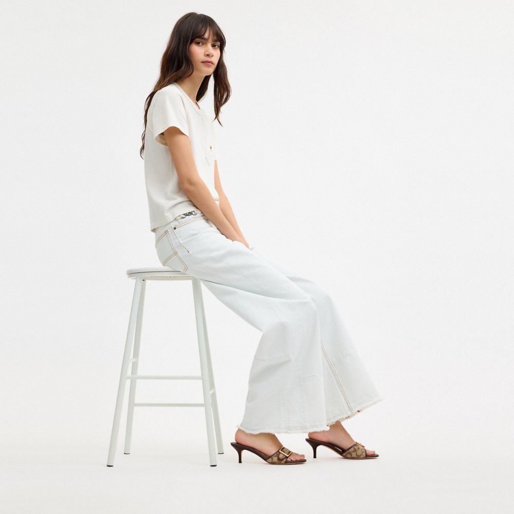 MARGOT SANDAL IN SIGNATURE JACQUARD