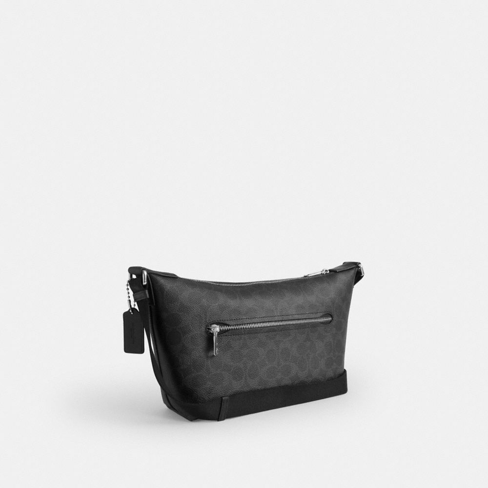SMALL FINN CROSSBODY BAG WITH POUCH IN SIGNATURE CANVAS