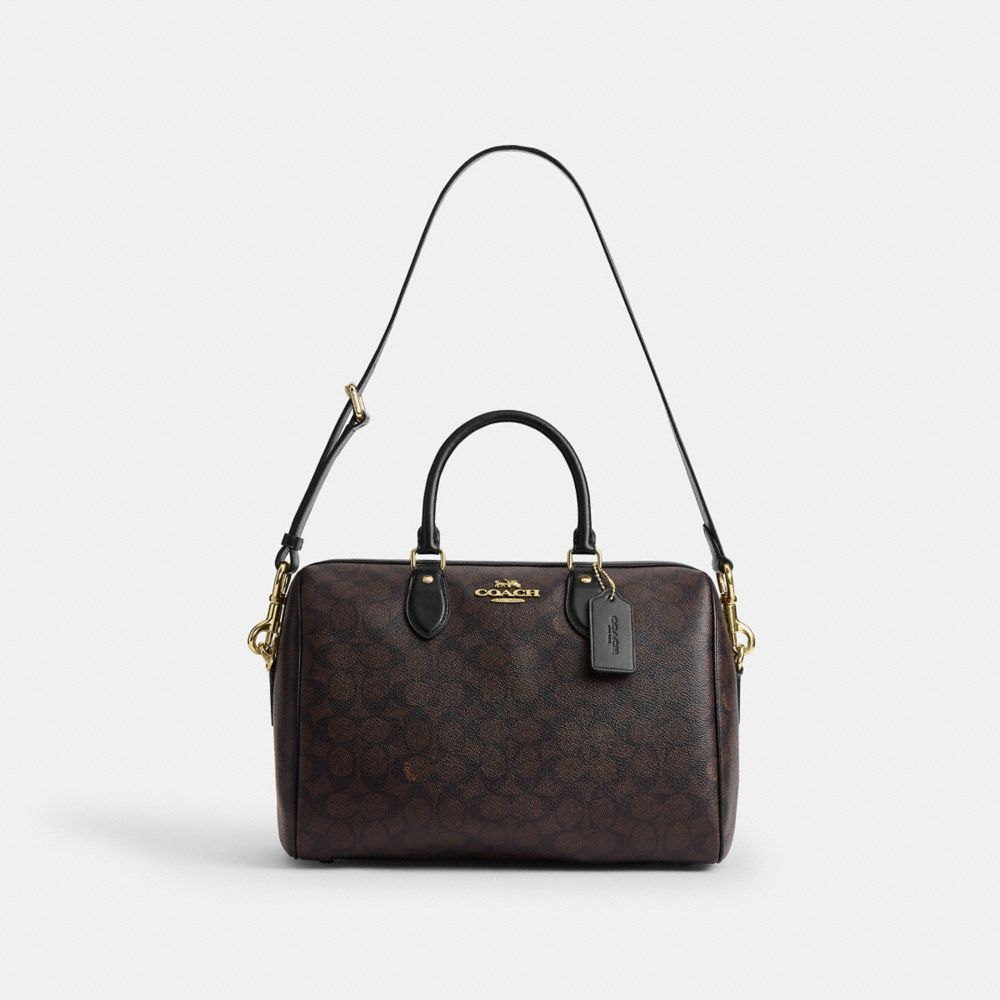 ROWAN LARGE SATCHEL BAG IN SIGNATURE CANVAS