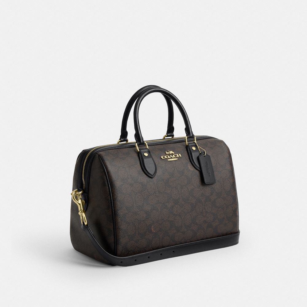 ROWAN LARGE SATCHEL BAG IN SIGNATURE CANVAS