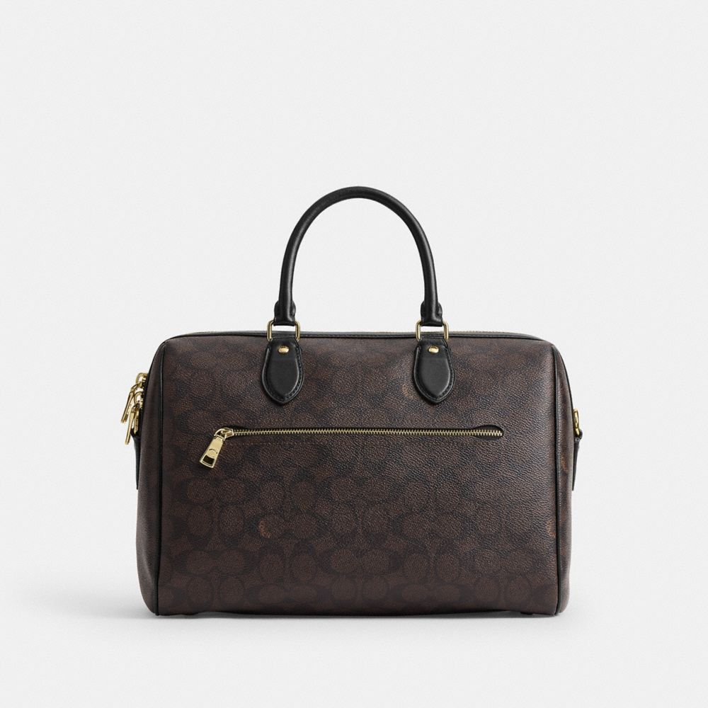 ROWAN LARGE SATCHEL BAG IN SIGNATURE CANVAS