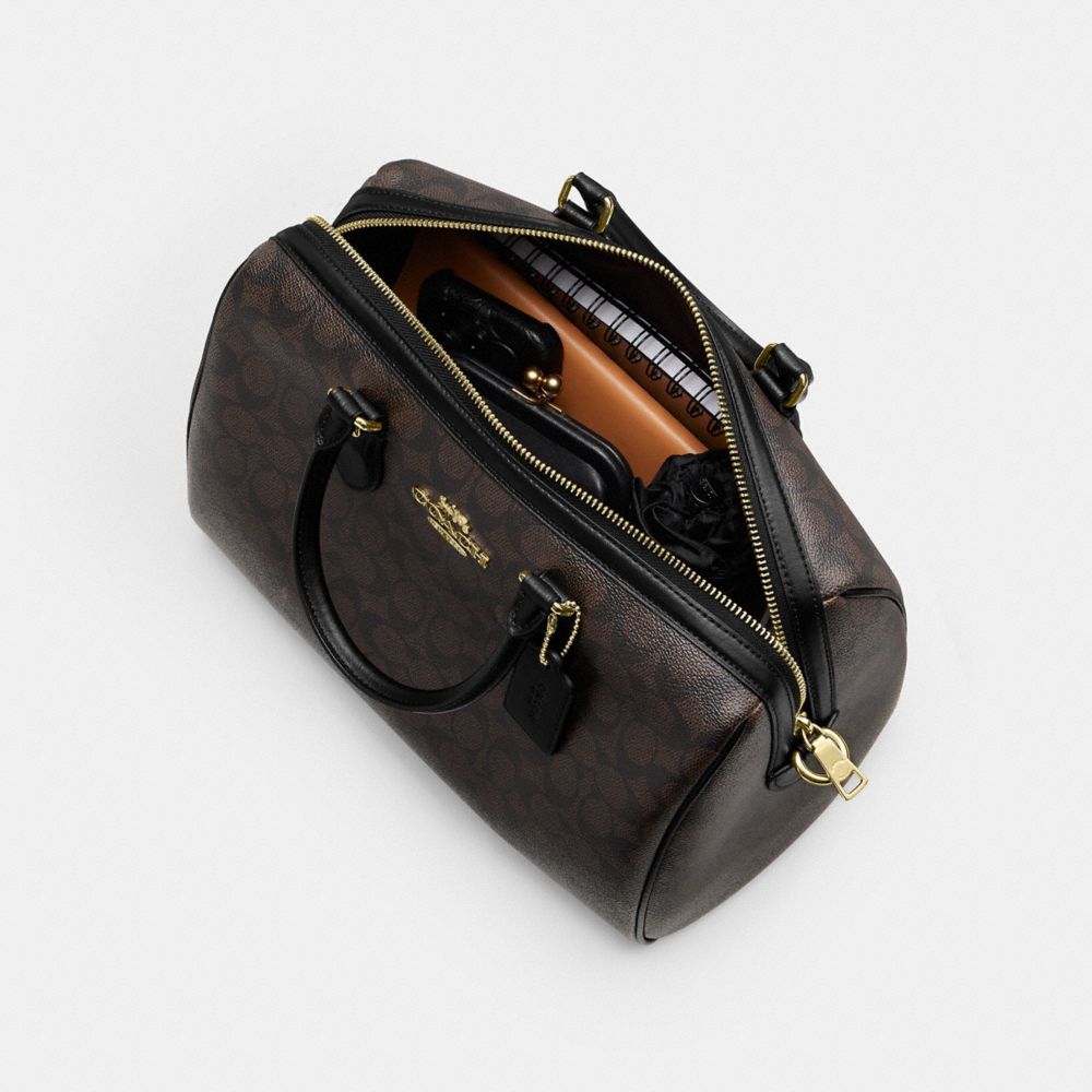 ROWAN LARGE SATCHEL BAG IN SIGNATURE CANVAS