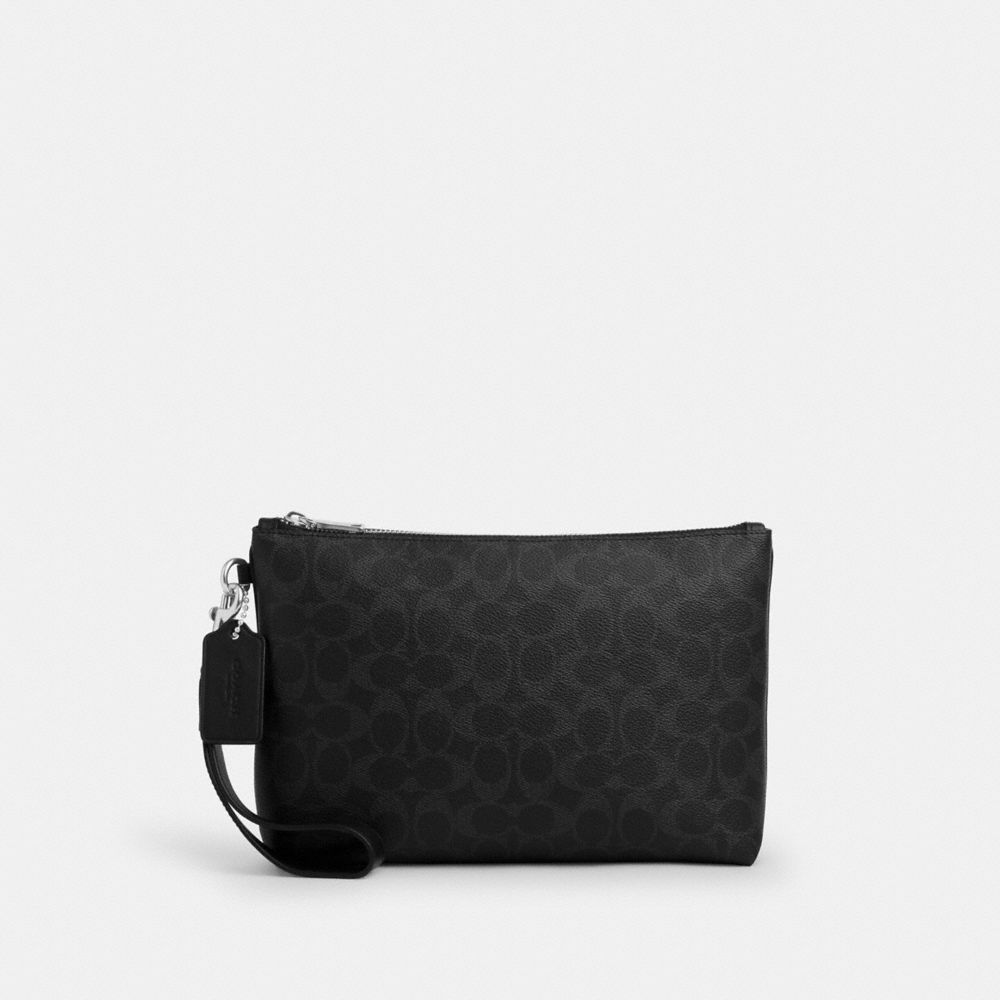 POUCH IN SIGNATURE CANVAS