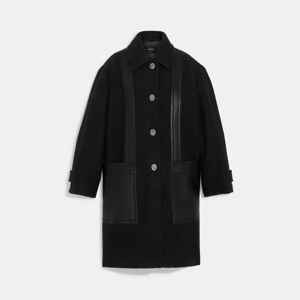 CF054 - Wool Coat Black