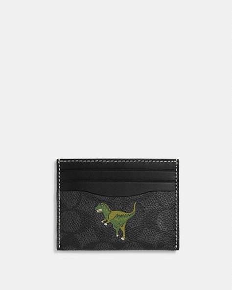 CARD CASE IN SIGNATURE CANVAS WITH REXY PRINT