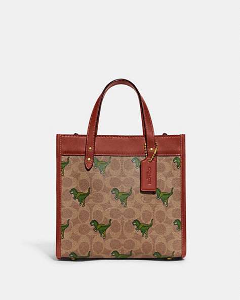 FIELD TOTE 22 IN SIGNATURE CANVAS WITH REXY PRINT