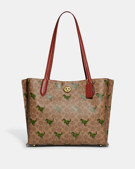 WILLOW TOTE IN SIGNATURE CANVAS WITH REXY PRINT
