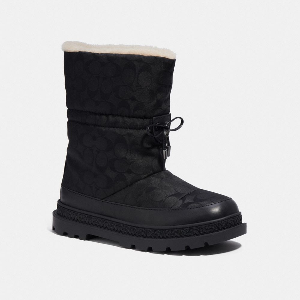 COACH CF143 Ski Boot In Recycled Polyester Black