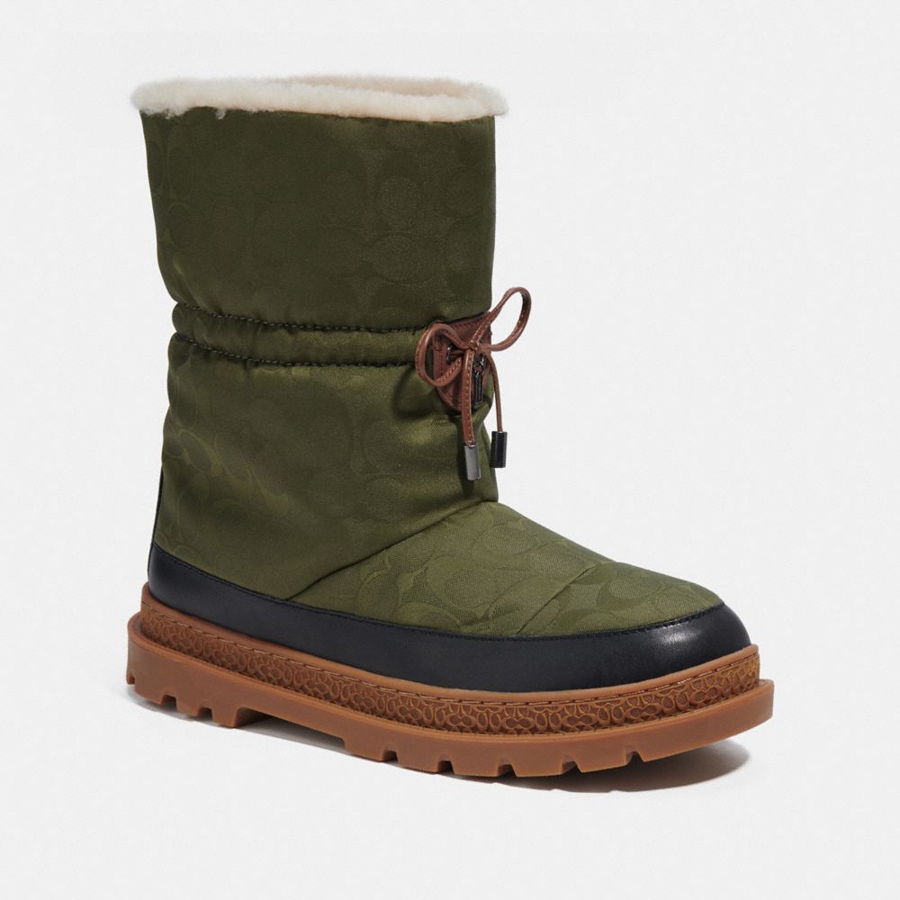COACH CF143 Ski Boot In Recycled Polyester Cactus
