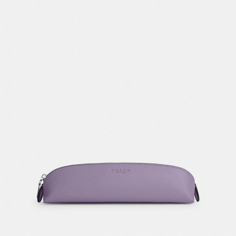 COACH CF152 Pencil Case SILVER/LIGHT VIOLET