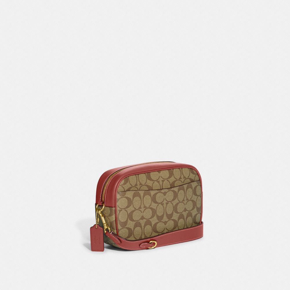 COACH X PEANUTS JAMIE CAMERA BAG IN SIGNATURE CANVAS WITH PATCHES