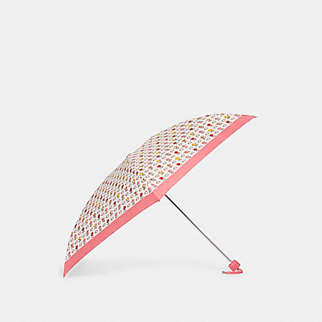 COACH CF363 Uv Protection Mini Umbrella In Badlands Floral Print Gold/Chalk-Multi