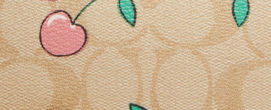 NOLITA 19 IN SIGNATURE CANVAS WITH HEART CHERRY PRINT