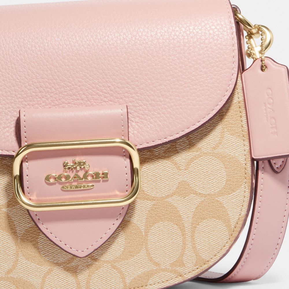 MORGAN SADDLE BAG IN SIGNATURE CANVAS