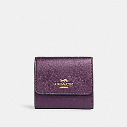 Small Trifold Wallet - CF412 - Im/Metallic Plum