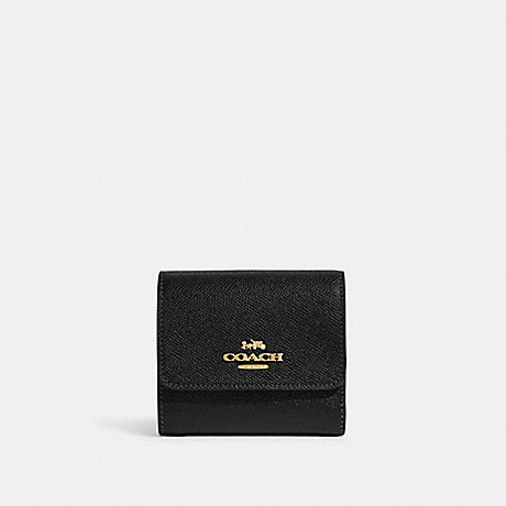 COACH CF427 Small Trifold Wallet Gold/Black