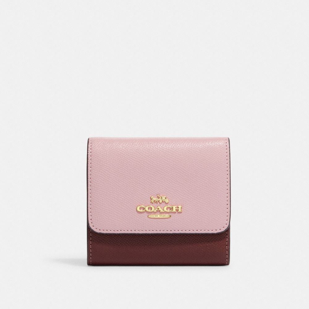 Small Trifold Wallet - CF446 - Im/Powder Pink Wine Multi