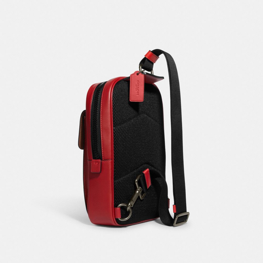 TRACK PACK IN COLORBLOCK SIGNATURE CANVAS