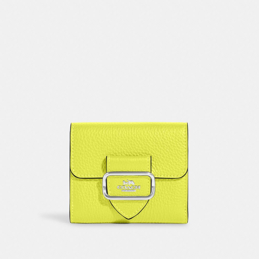 COACH CF473 Small Morgan Wallet SV/BRIGHT YELLOW