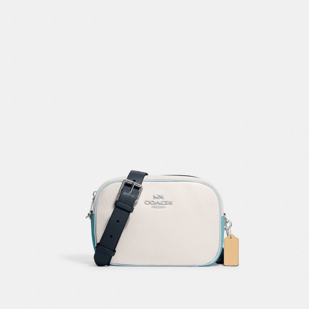 Jamie Camera Bag In Colorblock - CF482 - Silver/Chalk/Midnight Navy Multi