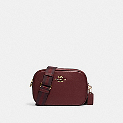 COACH CF600 Jamie Camera Bag GOLD/BLACK CHERRY MULTI