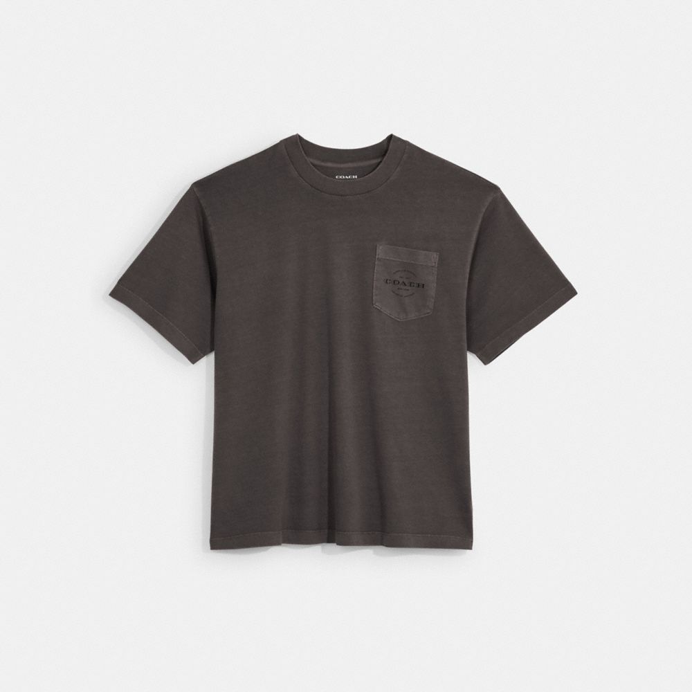 COACH CF816 Pocket T-shirt SMOKE