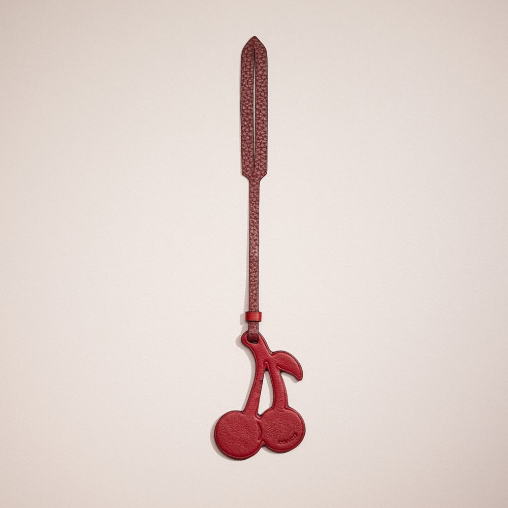 CF830 - Remade Cherry Bag Charm Red Multi