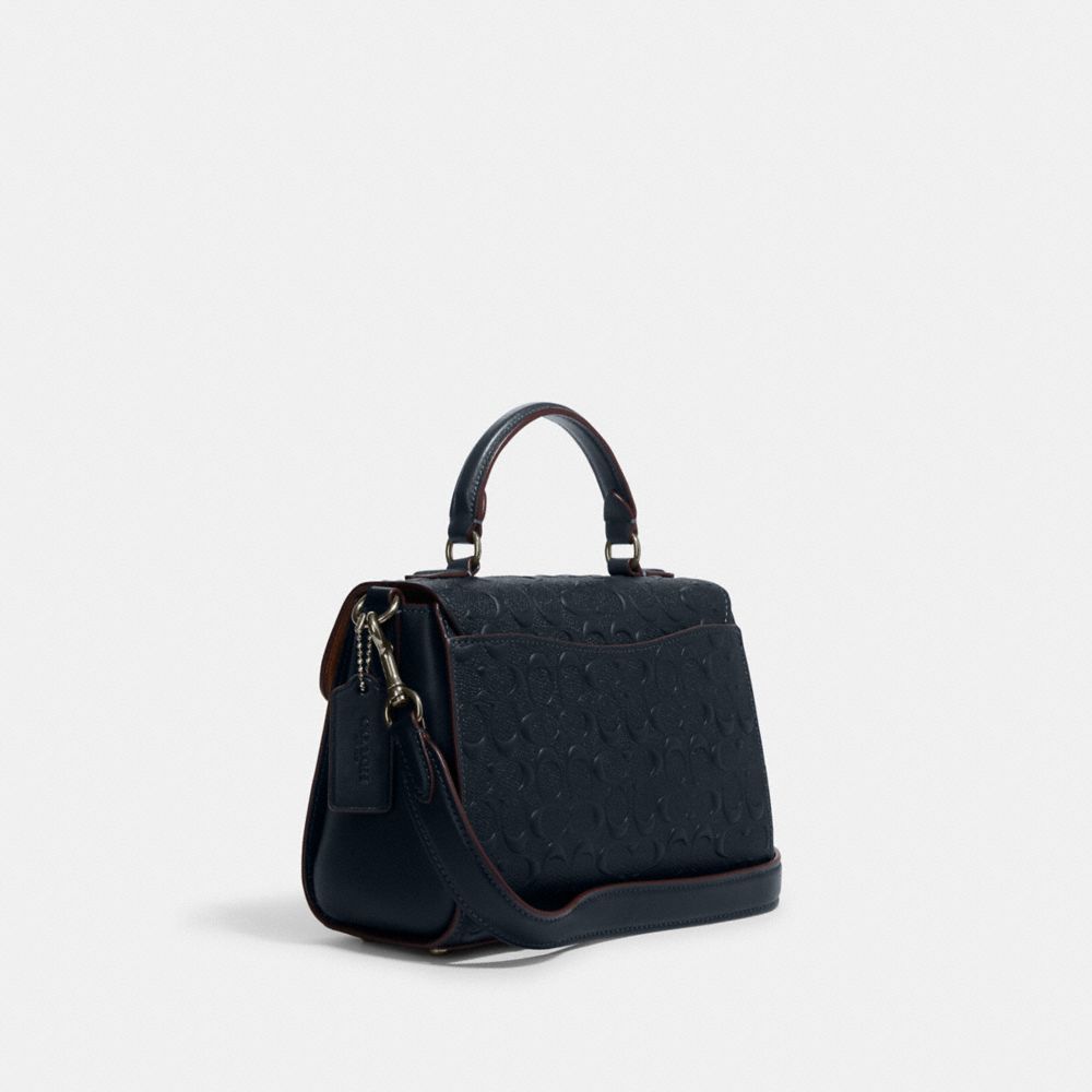 MORGAN TOP HANDLE SATCHEL IN SIGNATURE LEATHER