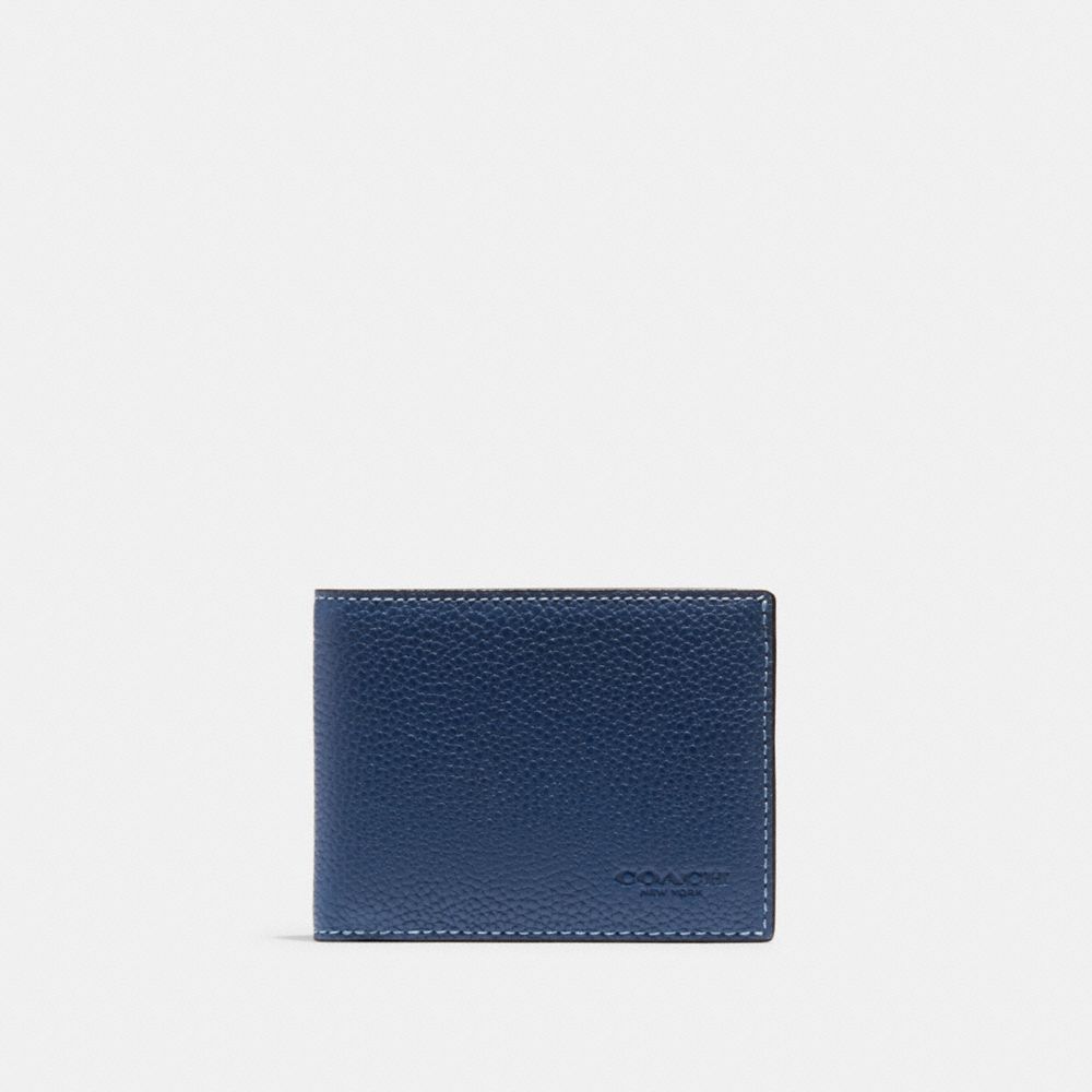 CF877 - Slim Billfold Wallet Deep Blue