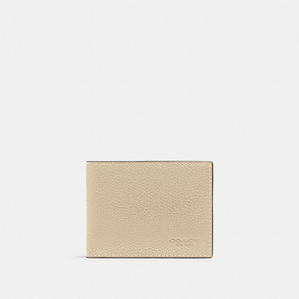 COACH CF877 Slim Billfold Wallet IVORY