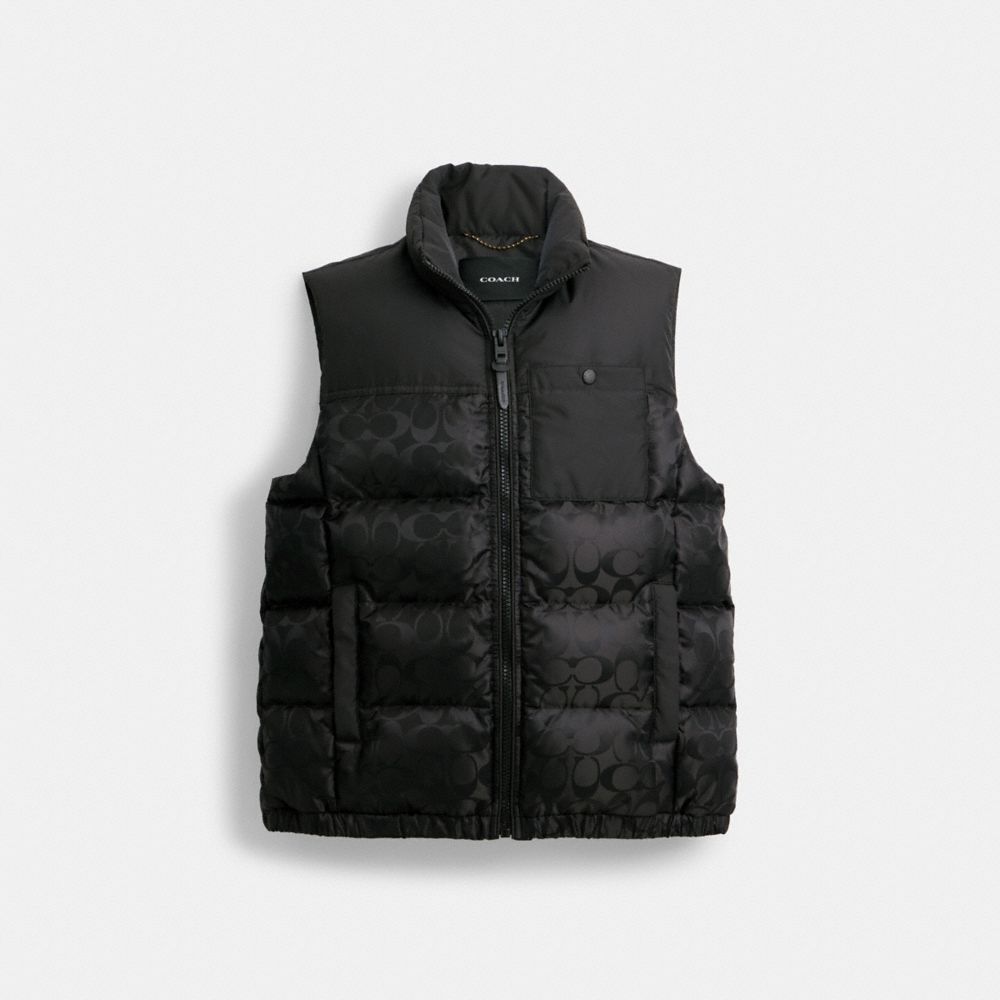 Coach puffer vest sale