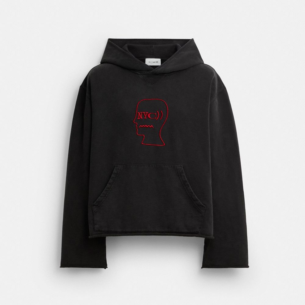 COACH&reg;,Coach | Brain Dead Graphic Hoodie,Black