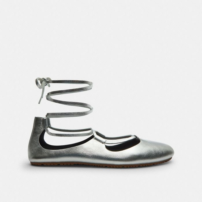 LACE-UP SOFT BALLET FLAT