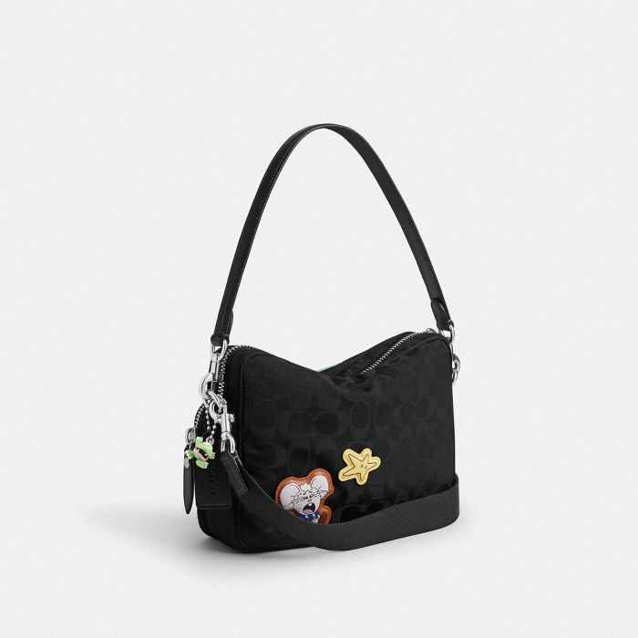 COACH | BRAIN DEAD DAKOTA 經典 SIGNATURE 尼龍貼飾 斜背手袋